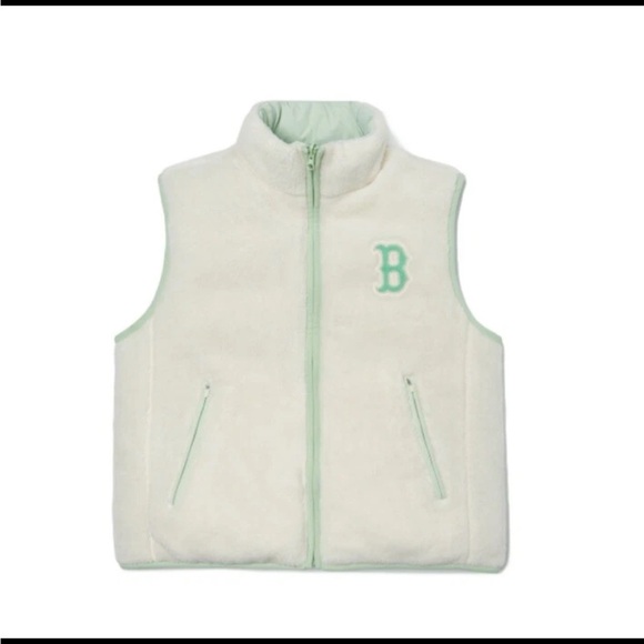 MLB BASIC FLEECE REVERSIBLE PADDED VEST BOSTON RED SOX - Picture 4 of 6